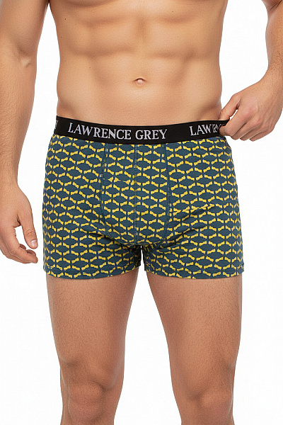 LAWRENCE GREY Pánské Bavlněné Boxerky S Potiskem Velikost EU M