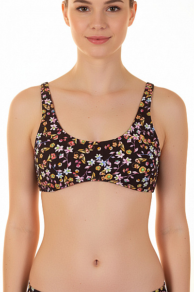 Dámské Plavky Květinové Podprsenkový Top