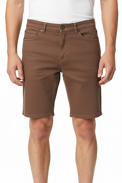 JACK & JONES Pánské Kraťasy Volnočasové Bavlněné S Kapsami Hnědé Velikost XL