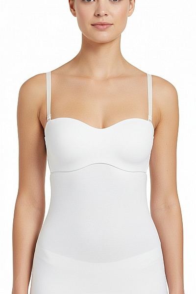 Lascana Dámská Hladká Podprsenka Bez Ramínek Bílá Velikost EU 75D