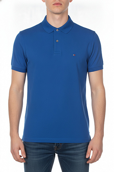 TOMMY HILFIGER Pánské Modré Polo Tričko S Krátkým Rukávem Velikost XS