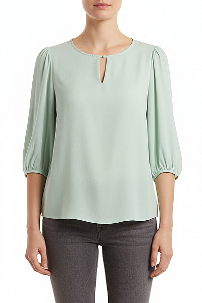 COMMA Dámská Halenka S Dlouhým Rukávem A Výstřihem Do V Vel. 38