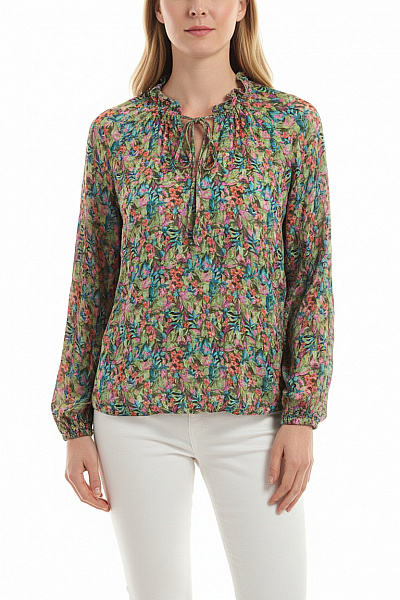 Robert Friedman Dámská Halenka S Dlouhým Rukávem A Potiskem Květinová Vel. M