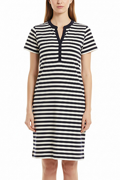 Dámské Pruhované Tričkové šaty Ke Kolenům Volnočasové Velikost 38