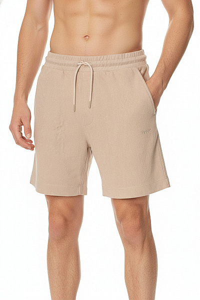 Hugo Boss Pánské Bavlněné Kraťasy Volnočasové Béžové S Kapsami Velikost S