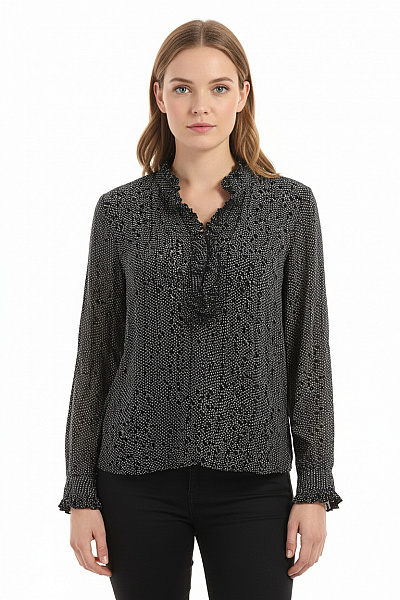 Dámské Tričko S Dlouhým Rukávem A Potiskem Vel. M