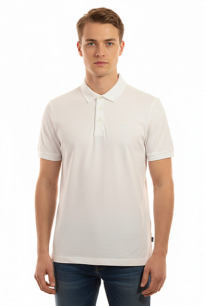 Hugo Boss Pánské Bavlněné Polo Tričko S Krátkým Rukávem Jednobarevné S Výšivkou Vel. XL