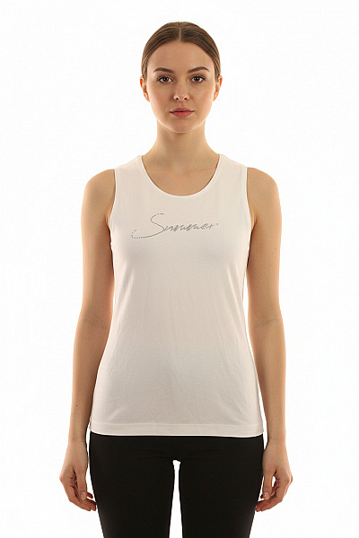 Riani Bílé Tílko S Nápisem Vel. 38