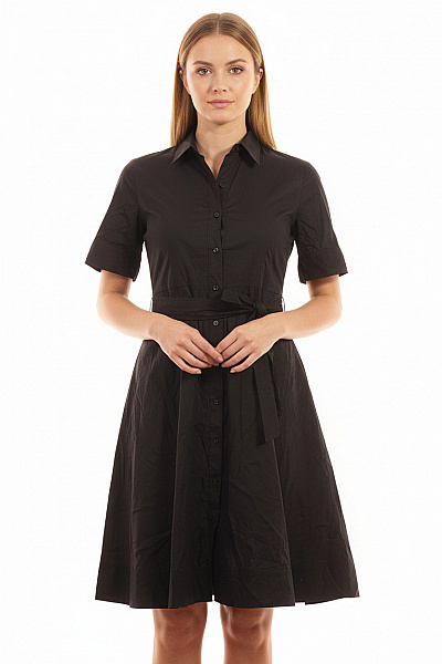 Ralph Lauren Dámské Košilové šaty S Páskem černé Velikost 10P