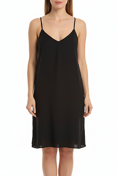 Dámské černé Košilky šaty Na Ramínka Velikost L