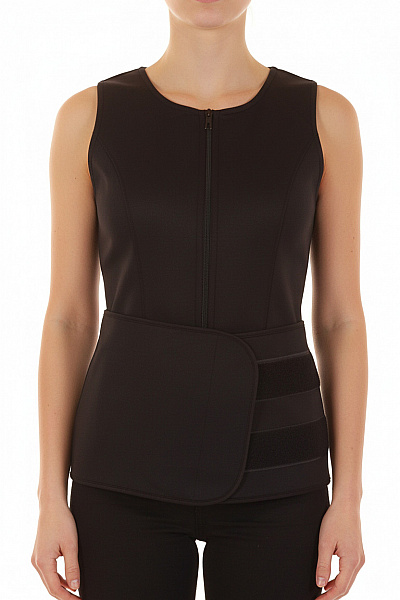 Dámský Neoprenový Korzetový Vestový Tlumící Pás Se Zipem Velikost M