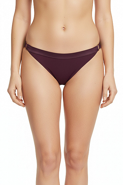 DEKKER Plavkové Kalhotky Dámské Nylonové Fialové Lesklé Sexy Moderní Trojúhelníkové Velikost L