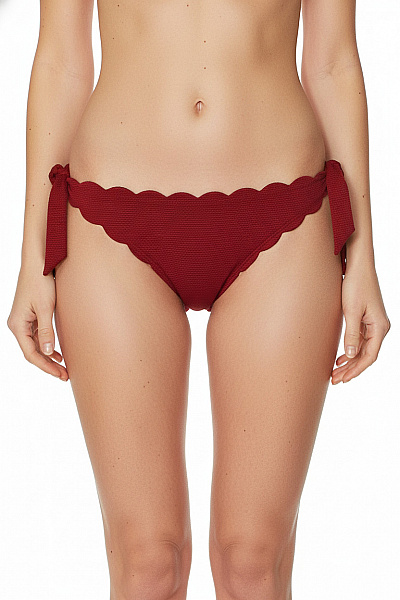 Together Dámské Plavky červené Na Zavazování žebrované Velikost EU S