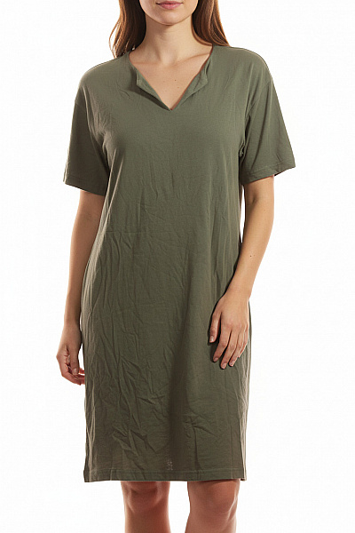 Seidensticker Zelené Bavlněné Tričkové šaty Volnočasové Vel. M