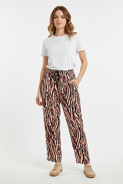 MARCCAIN Dámské Kalhoty Volnočasové široké S Potiskem Vel. N3