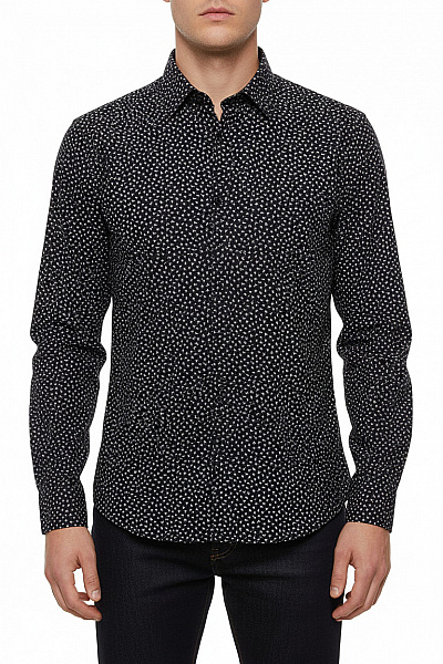 Hugo Boss Pánské Lněné Košile S Potiskem Ležérní Velikost XL