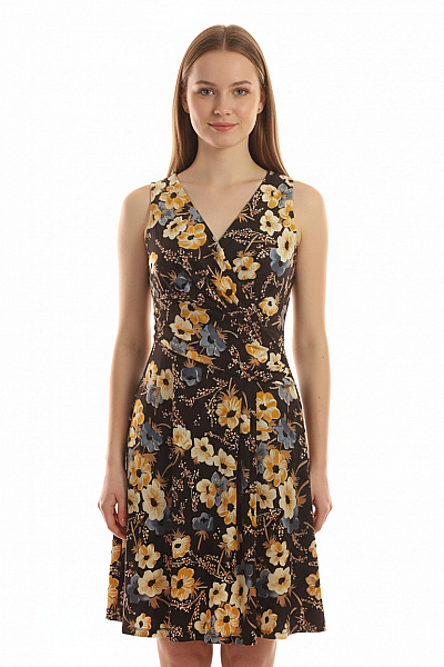 Ralph Lauren Dámské šaty Bez Rukávů Květované Zavinovací Letní Velikost EU 8