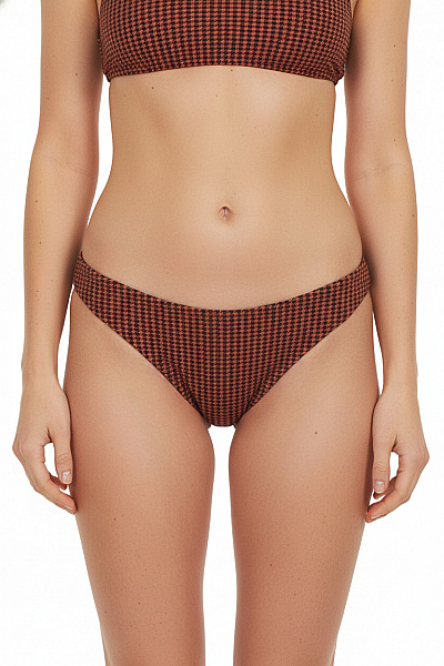 BRUNOTTI Dámské Plavky Bikiny Trojúhelníkové Hnědé S Potiskem Velikost 36