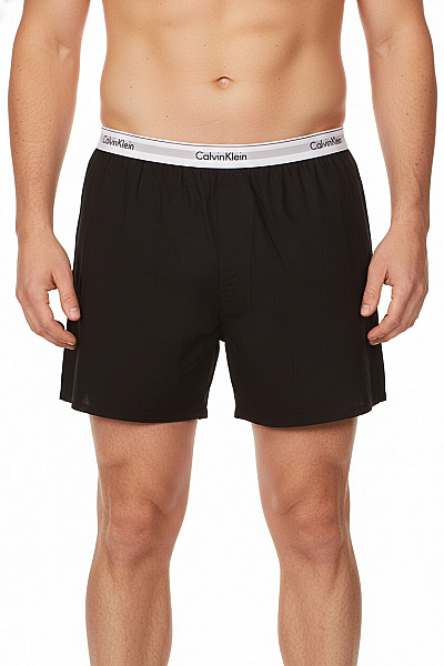 Calvin Klein Pánské Bavlněné Trenky Volné černé Velikost 3X