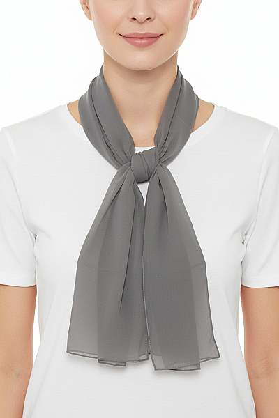 šála Dlouhá Elegantní Jednobarevná šedá