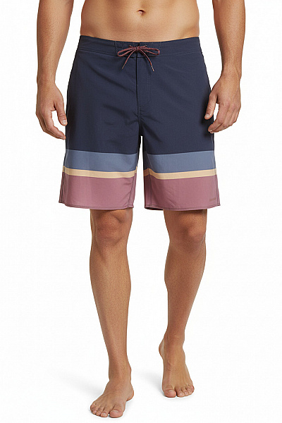 Patagonia Pánské Kraťasy Pruhované Volnočasové Plážové Modré Velikost 38