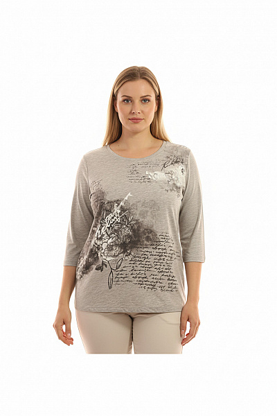 Dámské Tričko S Potiskem A Krátkým Rukávem Vel. 46