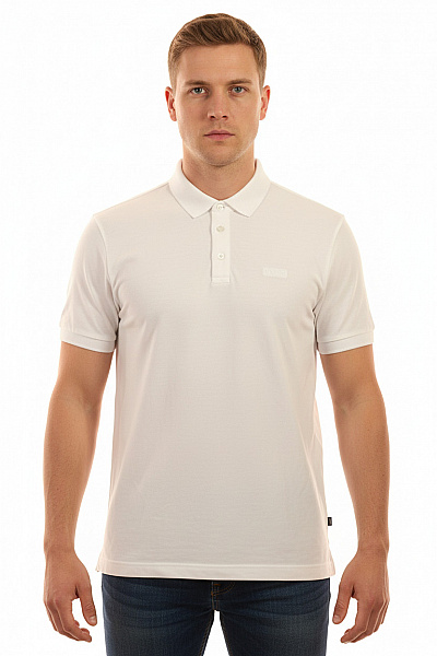 JOOP! Pánské Bílé Polo Tričko S Krátkým Rukávem A Límečkem Vel. XL