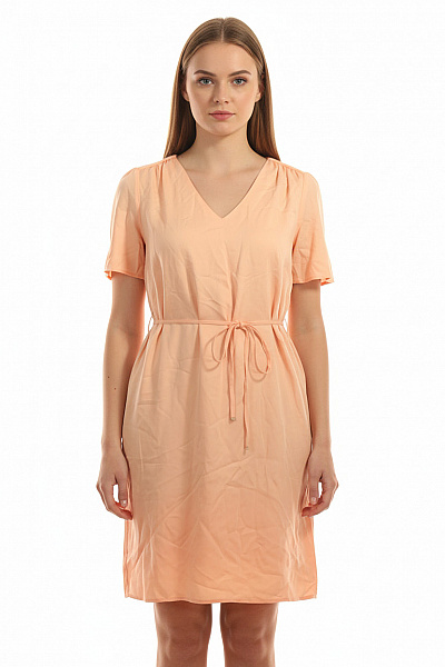 S.OLIVER Dámské šaty Krátký Rukáv Pastelové S Páskem Volnočasové Letní Vel. 38