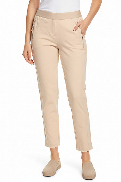 Raffaello Rossi Dámské Kalhoty Volnočasové Béžové S Kapsami Vel. 44