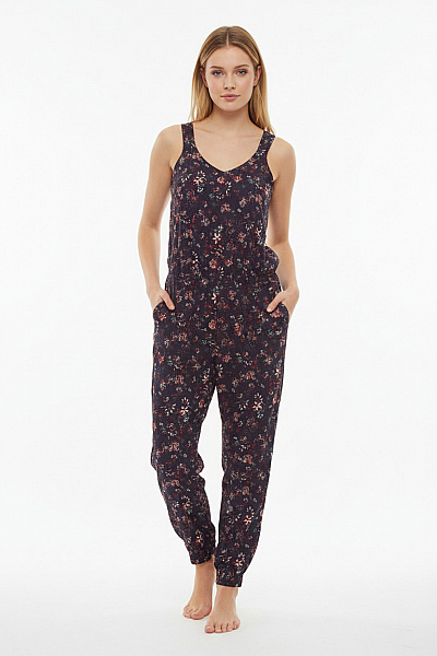 Esprit Dámský Overal Bez Rukávů Květinový Letní Velikost US 4