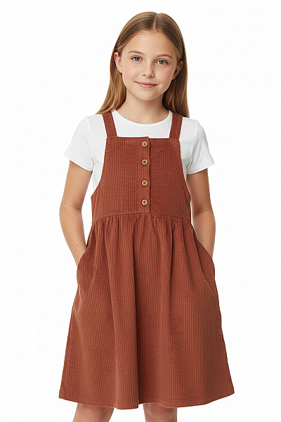 Play Up Dívčí Manšestrová Zavinovací Sukně S Kapsami A Knoflíky Vel. 10