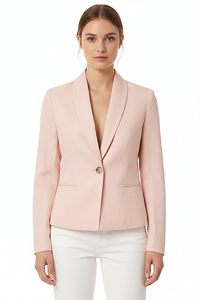 TAIFUN Růžový Dámský Blejzr Elegantní Krátký Polyesterové Velikost 36