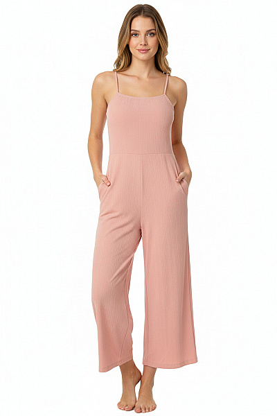 Monki Růžový Overal Bez Rukávů Letní Velikost S