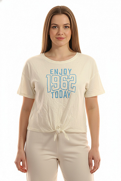 TOM TAILOR Dámské Tričko S Krátkým Rukávem A Potiskem 1962 Vel. XL