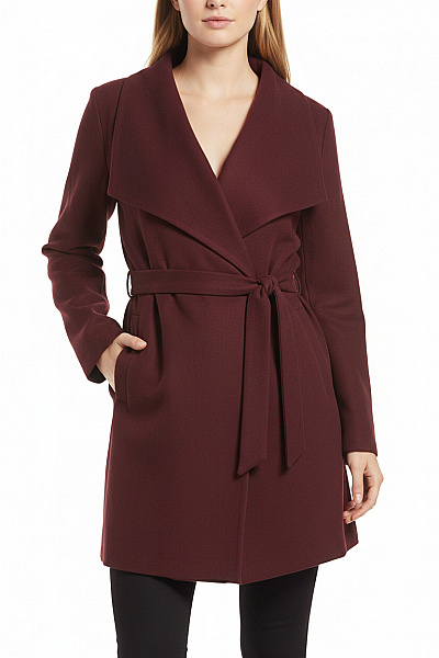 VERO MODA Dámský Zavinovací Kabát Podzimní Elegantní S Páskem Vel. M