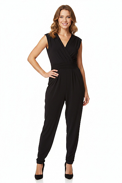 Esprit Overal Bez Rukávů Společenský černé Velikost M