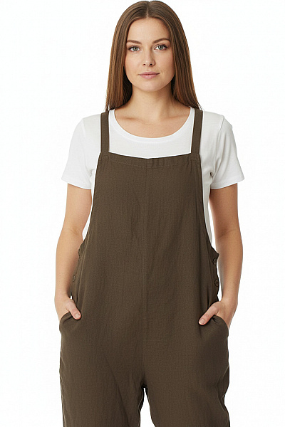 URBAN OUTFITTERS Dámský Hnědý Letní Overal Bez Rukávů Vel. M