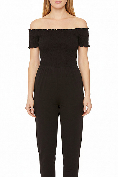 Dorothy Perkins Dámský černý Overal Krátký Rukáv Velikost 38