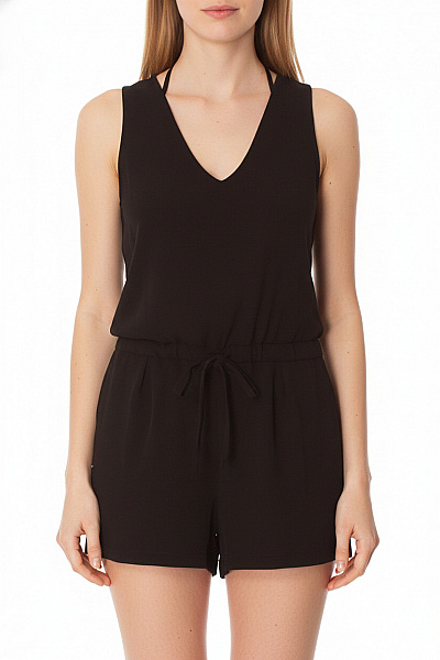 ZARA Dámský černý Overal Bez Rukávů Letní Velikost XS