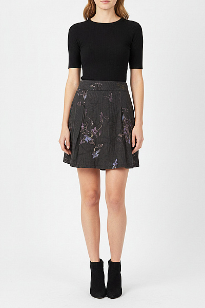 DIESEL Dámská Květinová Pruhovaná Sukně Do Pasu Vel. 26