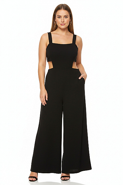 ZARA Dámský černý Overal Bez Rukávů Letní Velikost M