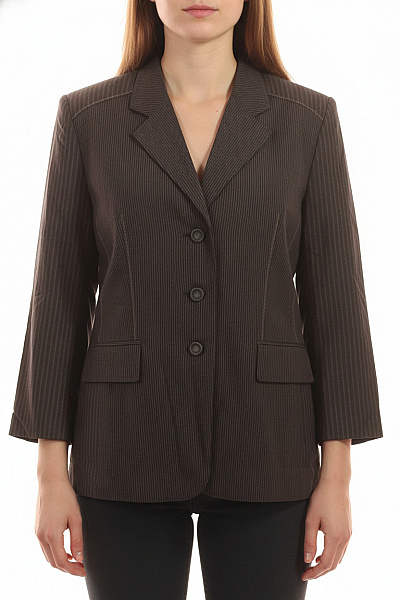 TAIFUN Dámské Sako Pruhované Elegantní Business Na Běžné Nošení Vel. 42