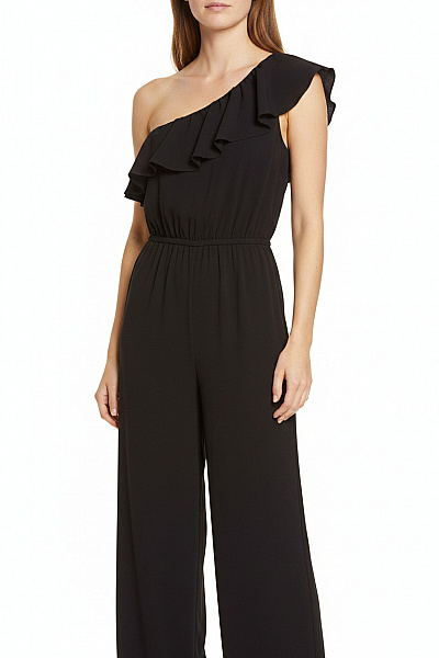 HM  Dámský černý Overal Bez Rukávů Volný Velikost 38