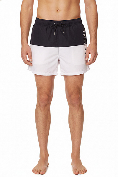 Trussardi Kraťasy Sportovní Volnočasové černé Bílé Velikost M