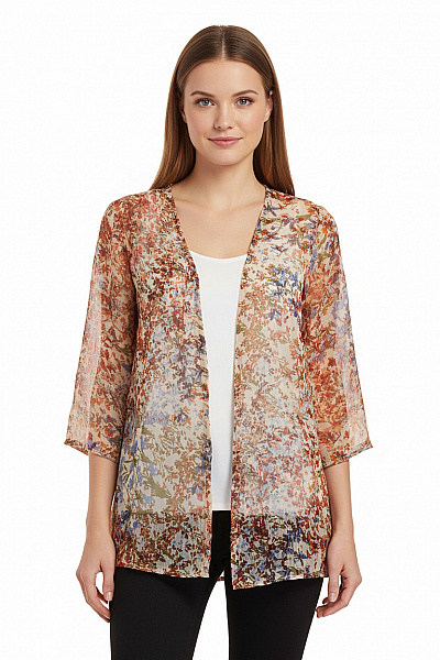 Next Dámská Halenka S Krátkým Rukávem A Květinovým Potiskem Velikost 34