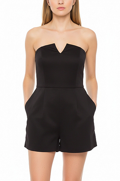 Topshop černé Společenské Overaly Bez Rukávů Bavlněné Vel. 36