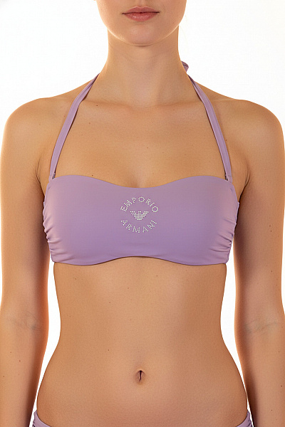 ARMANI Plavková Podprsenka Za Krk S Kamínky Vel. L