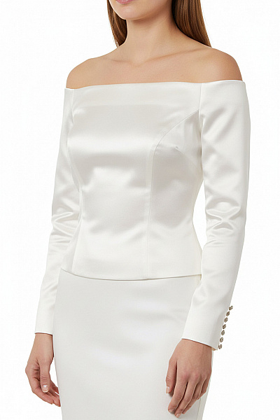 Dámský Korzet Bílý Saténový Vel. 36