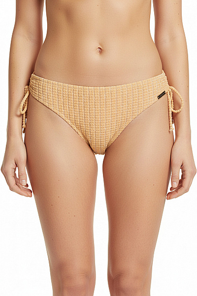 Watercult žluté žebrované Plavkové Kalhotky Na Zavazování Vel. DE 40