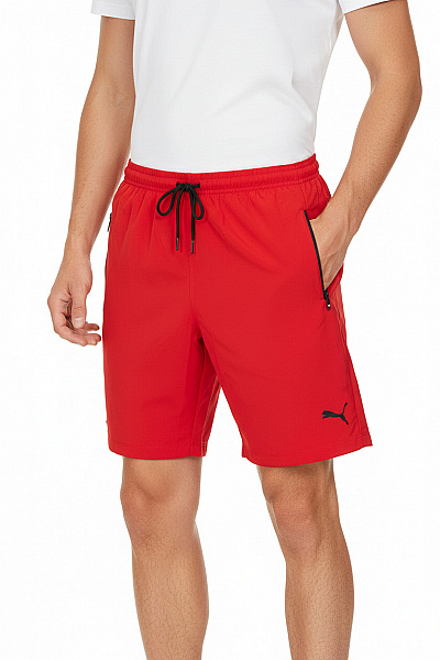 Puma Pánské červené Sportovní Kraťasy S Kapsami A Zipem Vel. XXS